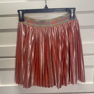 Metallic Skater Skirt